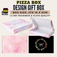 (27X16X5CM) Colour Gift Box / Craft Paper Box / Pizza Box / Carton Box / Kotak Packaging Box / Kotak