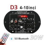 Amplifier Power Papan Board with digital display Micphone Bluetooth USB Radio Subwoofer Bass Audio Karaoke FM Papan iFi Bass Bluetooth Dual Microphone Audio Untuk Speaker AC 220V 12V 24V Penguat USB Bluetooth Amplifier Mobil HIFI Bass Pow