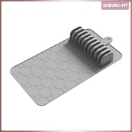 [BububuMY] Efficient Kitchen Knives Storage Silicone Tray with Built in Knives Block Organizer for D