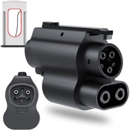 RUTU NACS to CCS Adapter, MAX 500A 1000V, Fast Charge CCS1 EV at Tesla V3/V4 Superchargers, Compatib