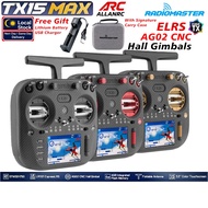 Radiomaster TX15 MAX Radio Controller AG02 Hall Gimbals ELRS 16CH 3.5inch Color Touchscreen (Mode 2)