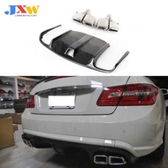 Carbon Fiber Rear Bumper Lip With Exhuast Tips For Benz E Class W207 C207 Coupe E260 E300 E350 Sport