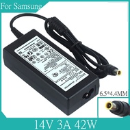 ☫จออะแดปเตอร์สำหรับ Samsung 14V 3A 42W SyncMaster S22C300H P2770 SA350 UE590 S27D360H UN22F5000AF S2