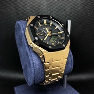 Jam Tangan Pria Gshock Casio GA2100 Original Resmi garansi 2tahun gold