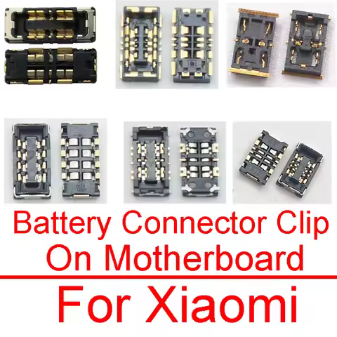 2pcs Inner FPC Battery Connector Clip on Motherboard Flex Cable For Xiaomi Mi 8 9 SE CC9E 8 Lite 6X 