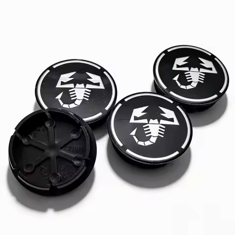 4pcs Scorpion Logo Emblem Badge Car Wheel Center Caps 48MM Clips 42MM Wheels Hub Cap Rim Hubcaps Dus