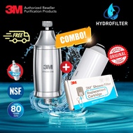 (COMBO Deals) 3M™ Shower Filter + C-SFKC01-CN1/ Bath Filter/ 3M Water Filter/ Indoor Water Filter