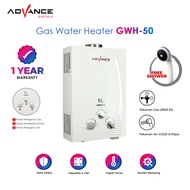 Advance Water Heater Gas / Pemanas Air Gas GWH-50 6 Liter