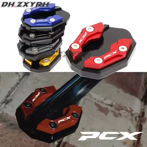 For Honda PCX125 PCX150 PCX160 PCX 125 150 160 Motorcycle Accessories Kickstand Enlarge Plate Pad Fo