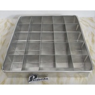 20cm 20x20x20x4 Aluminum Brownie Divider Skat Pan/25-Hole Box Cake Mold