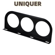 UNIQUER 52mm/2in 3-Hole, 7.44 *3*0.66Inch Metal Gauge Mount Holder, Not easy to break 3-Hole Black T