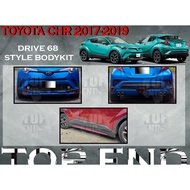 TOYOTA CHR 2017-2019 DRIVE 68 STYLE BODYKIT (DRIVE68,D68,68) SKIRT LIP FOR C-HR FRONT SKIRT SIDE SKIRT REAR SKIRT