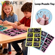 RAPEJE Montessori Puzzle Toy, Metal Puzzle 3D Design Wire IQ Games, Casse Tete Set of 8 Puzzle Wire 