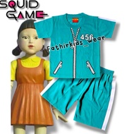 SQUID GAME CLOTHES SET FOR CHILDREN 456 SQUID GAME T-SHIRTS 456 FOR BOYS AND GIRLS FOR AGES 1-10 YEA