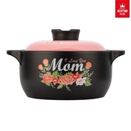 Color King - 100% Ceramic Non-Toxic "I Love You Mom” Limited Edition Stock Pot (2500ml)