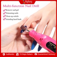 1set Electric Nail Drill Professional Manicure Machine Pen Pedicure Elecctronic Nail File Nail Grinder Tools With 6 Bits Drill Machine