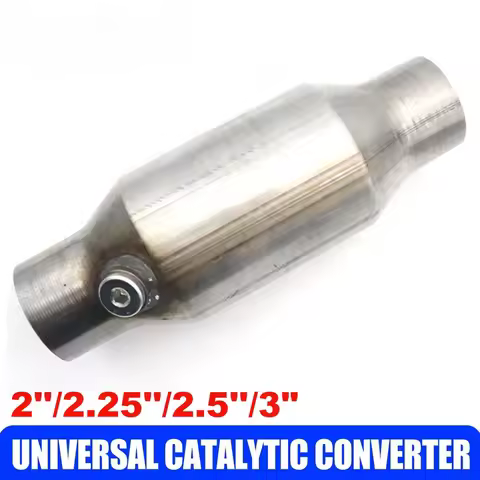 Universal 2'' 2.25'' 2.5'' 3" Car Catalytic Converter Sensor 400 Cell High Flow Muffler Catalyst Con