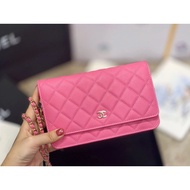 Chanel Multicolor cf Super Mini Classic Style woc Chain Wallet Sesame Grain Cowhide Small Ball Grain
