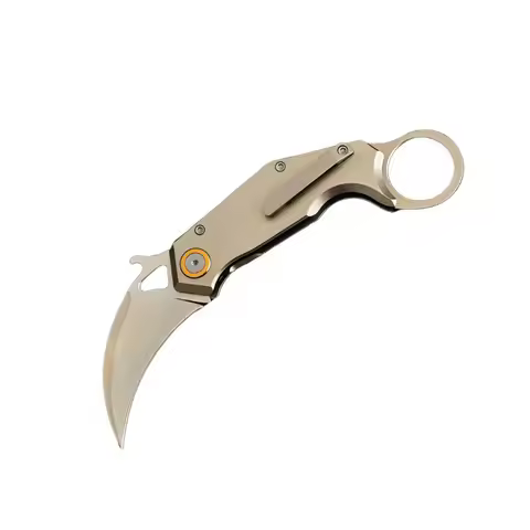 New Product High Quality 14C28N Blade TC4 Titanium Alloy Handle Folding Pocket Outdoor Camping EDC T