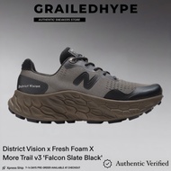 New Balance Fresh Foam x District Vision x More Trail v3 Falcon Slate Black (100% Original)