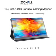 [🔥144Hz FreeSync🔥]  ZSCMALL 15.6'' 144Hz Portable Gaming Monitor for Laptop 1080P IPS Screen with HDR 1000:1 FreeSync Ultra Slim &amp; Eye Care Travel Monitor External Screen for Laptop PC PS5 Mac Xbox