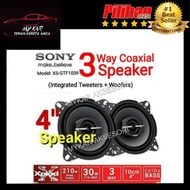 Sony XS-GTF1039 4" Inch High quality3 Way Speaker Extra Bass one pair 2pc Peak Power 210Watts ( 100