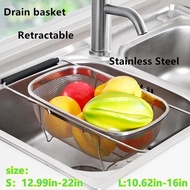 Kitchen sink basket Vegetable washing basket Telescopic drainage basket Sink Drainage basket