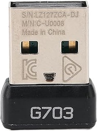 GOWENIC Replacement Receiver for Logitech G703, USB Receiver for Logitech G703 for Lightspeed Wireless Mouse, Wireless 2.4G Technology Portable Mouse Adapter