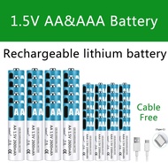 AA AAA Battery 1.5V rechargeable Battery 2600mAh rechargeable lithium ion battery AA 1.5V USB fast charging lithium ion battery