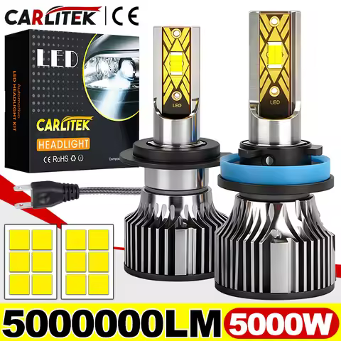 5000W H7 LED Car Headlight H4 H11 Bulb 9012 H3 H8 H9 9005 9006 880 H27 LED Auto Lamp 6K 12V 7035 CSP