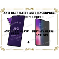 (Buy 2 Free 1) Realme 7/Realme 7 Pro/Realme 7i AG Anti Blue Matte/Privacy Full Cover Tempered Glass