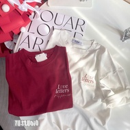 Áo thun 3158 cotton khô form rộng mẫu Love Letters