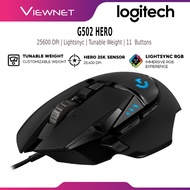 LOGITECH GAMING G502 HERO WIRED USB MOUSE | HERO 25K SENSOR | 25600 DPI | 11 PROGRAMMABLE BUTTONS