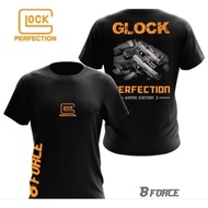 TAKTIKAL BAJU GLOCK PERFECTION TACTICAL T SHIRT GLOCK SILKSCREEN READY STOCK