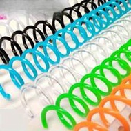 (1 Piece/Pack) 30Pcs Plastic Colorful Coil Binding Rings, PVC Binding Coils Suitable For A4, A5, B5 