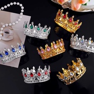 New Plastic Crown Jewel Bridal Wedding Dazzling Headwear Party Cake Ornament Holiday Gift Crown Flow
