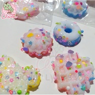 Mini DESSERT TABA SQUISHY cake waffle donut glitter beads foam Without Small Feathers Cute squeezy Sticky jelly moni