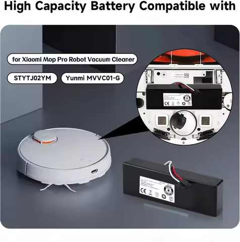 14.8V 3500mAh Vacuum Cleaner Battery STYTJ02YM for Xiaomi Mop Pro P/2S/S12 Yunmi MVVC01 Haier JX37 W