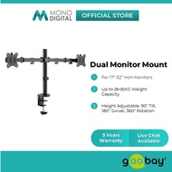 GooBay Dual Monitor Mount Flex for Monitors (17"-32")