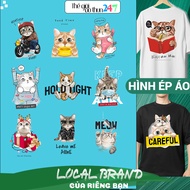 [Ironed, heat pressed image] Ironed Cat 3 image for children