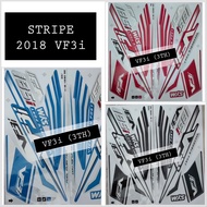 SYM VF3 VF3I 185CC BODY COVER SET STRIPE 2018 3 (3TH) BODY COVERSET STICKER