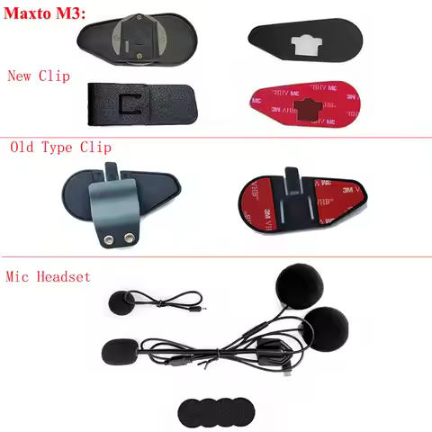 Original New /Old Maxto M3 M3S Motorcycle Helmet Headset Intercom Bracket Mount Holder Base Mic Head