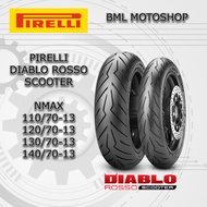 NMAX Tubeless Tire Pirelli Diablo Rosso Scooter 110/70-13 // 120/70-13 / 130/70-13 / 140/70-13 Tire 