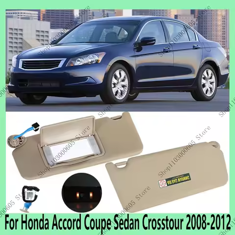 Sun Visor For Honda Accord Coupe Sedan Crosstour 2008 2009 2010 2011 2012 Car Interior Sun Visor Wit