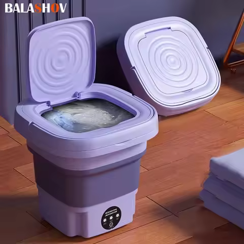 8L Portable Folding Washing Machine Bucket for Clothes Socks Underwear Cleaning Washer Portable Smal