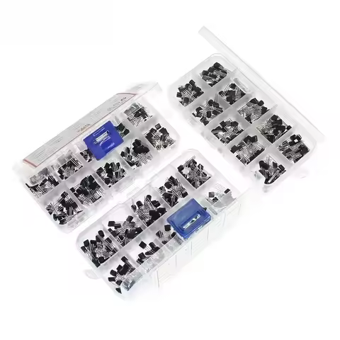 Transistor Assortment Kit TO92 PNP/NPN A1015 BC327 BC337 C1815 S8850 2N2222 2N2907 2N3904 2N3906 for