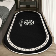 2025/xiqiqinzeshuai/bedroom rug/black carpet/bedside rug/carpet bilik/carpet aesthetic bedroom