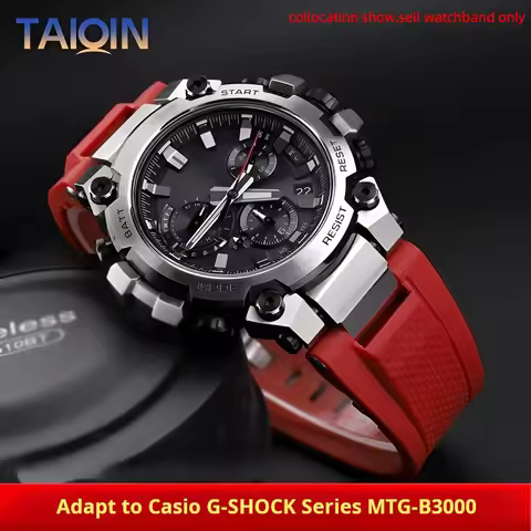 Modified Waterproof Resin Silicone Watch strap For Casio G-SHOCK MTG-B3000 Watch Band Quick Release 