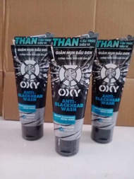 Sửa rửa mặt nam OXY Anti- Blackhead Wash 100g Tẩy sạch tế bào chết giảm mụn đầu đen Làm sạch sâu lỗ