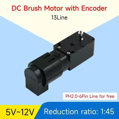 Yahboom TT DC Gear Motor AB Phase Reduced Motor with Encoder with Bracket for DIY Smart Balance Car